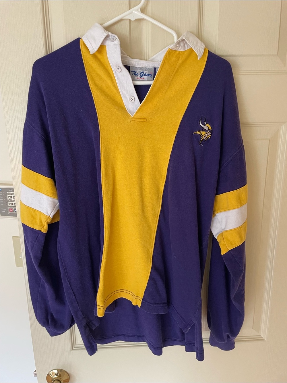The Game Purple & Gold Rugby-Style Pullover